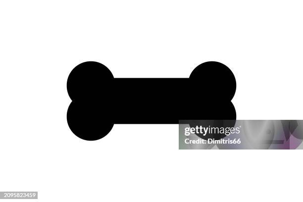 ilustraciones, imágenes clip art, dibujos animados e iconos de stock de bone icon - hueso