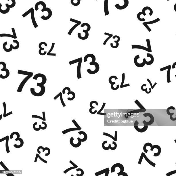 73 - number seventy-three. seamless pattern. icons on white background - film festival vector stock illustrations