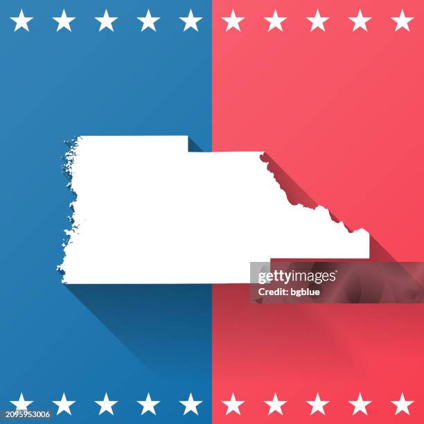 hernando county, florida. map on blue and red background - brooksville florida stock illustrations