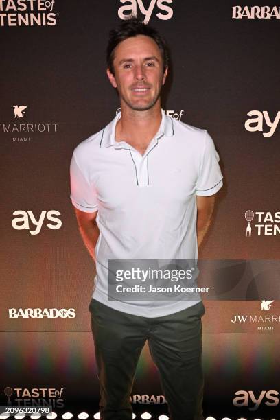 Tennis player Édouard Roger-Vasselin attends Taste Of Tennis Miami 2024 at JW Marriott Miami Brickell on March 18, 2024 in Miami, Florida.