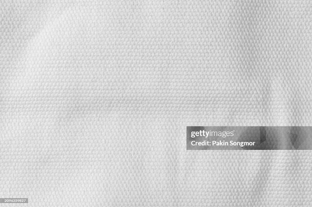White color fabric cloth polyester texture and textile background.