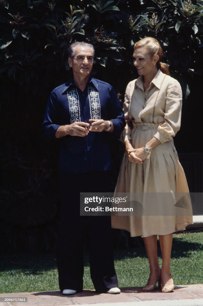 Shah Mohammed Reza Pahlavi And Empress Farah