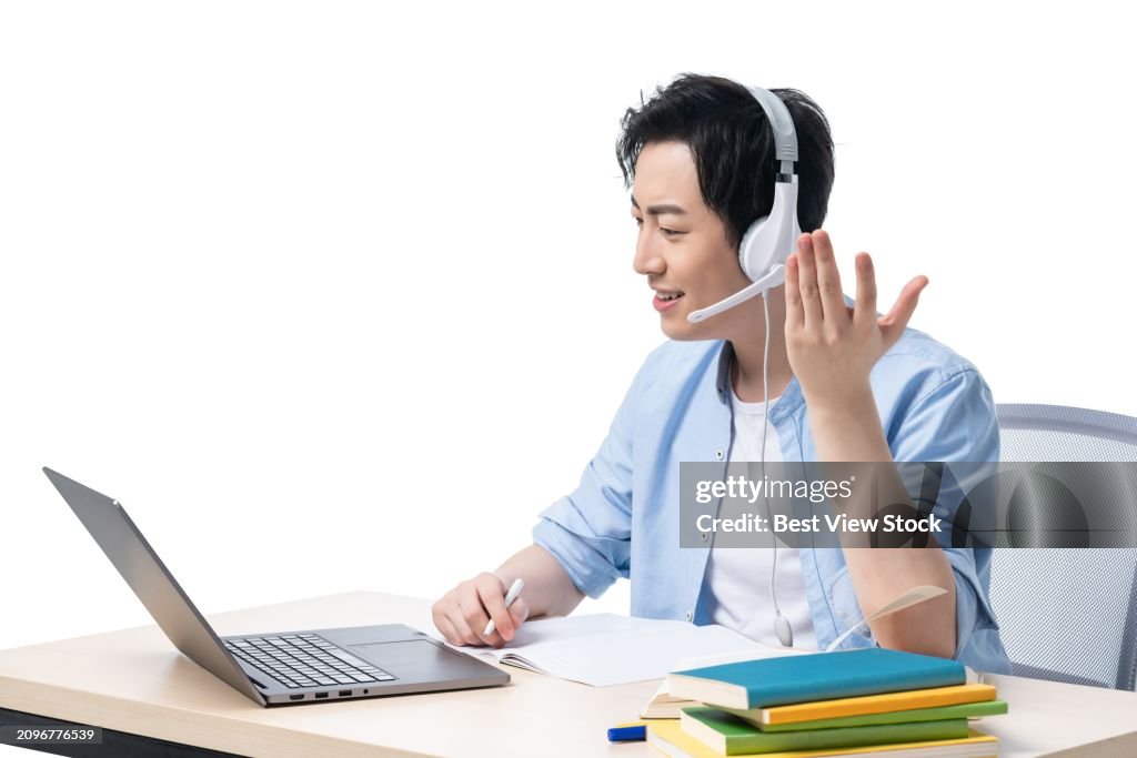 Mem With Computer Young Men Who Use A Computer High-Res Stock Photo - Getty Images