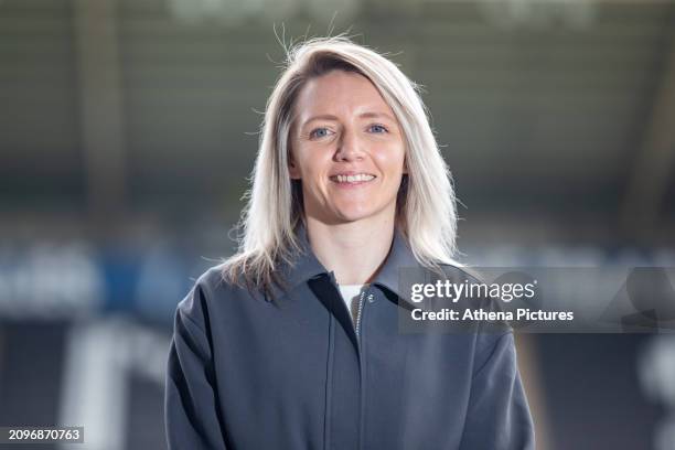 Alice Weekes poses for a picture, prior to being announced as the new Head of Womens Football for Swansea City AFC at the Swansea.com Stadium on...