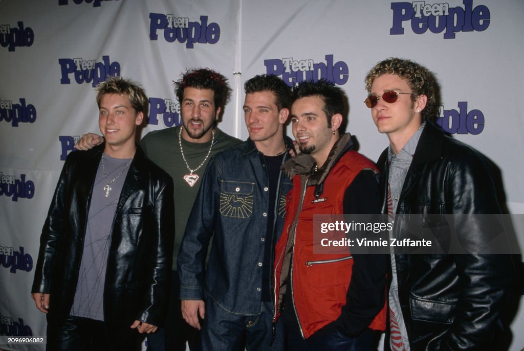 Nsync Success American vocal group NSYNC attending a party for Teen People ...