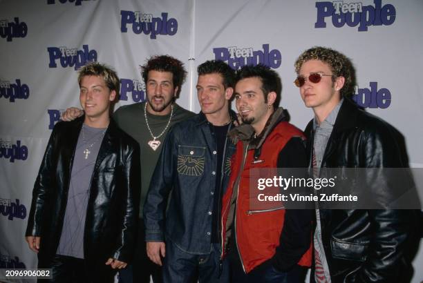 Nsync Group Performance American vocal group NSYNC attending a party for Teen People... News ...