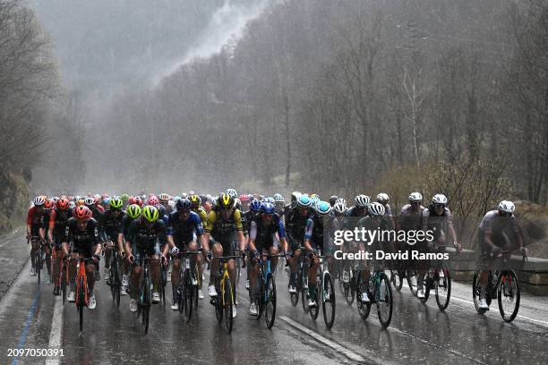 Ethan Hayter of Great Britain and Team INEOS Grenadiers, Ben Zwiehoff of Germany and Team Bora-Hansgrohe, Cyril Barthe of France and Team...