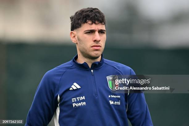 Luis Hasa of Italy U21 during the Italy U21 Training Session on March 19, 2024 in Rimini, Italy.