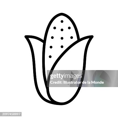Corn Single Line Icon Corn Single Line Icon