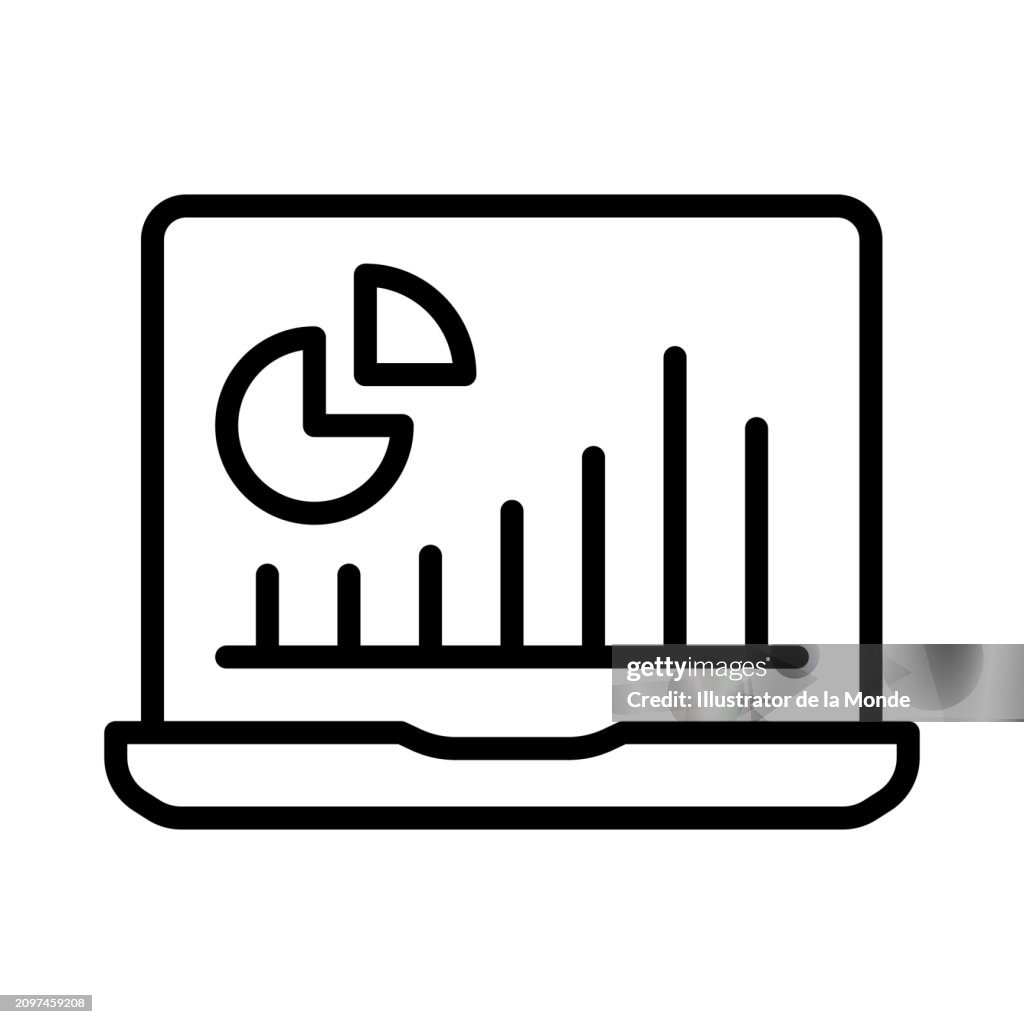 Statistics Single Line Icon