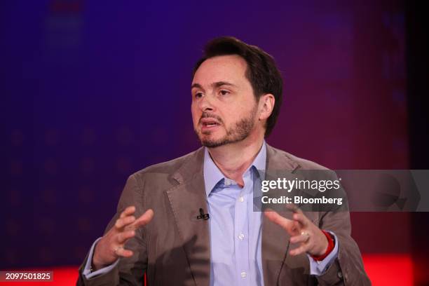 Tim Grant, chief executive officer of Deus X Capital, during a Bloomberg Television interview in London, UK, on Friday, March 22, 2024. Small-scale...