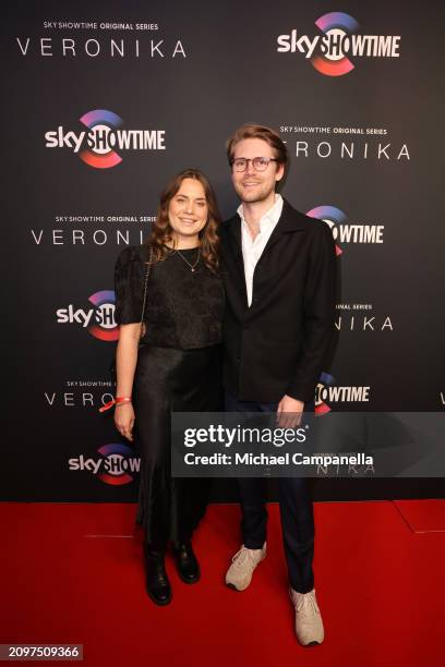 Sofia Henriksson attends the exclusive launch of new SkyShowtime Original Series, Veronika, hosted at Bio Fågel Blå Stockholm on March 19, 2024 in...