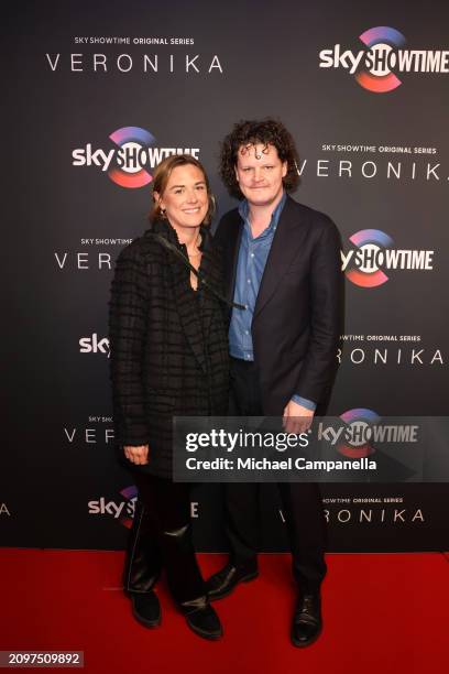 Johan Magnusson attends the exclusive launch of new SkyShowtime Original Series, Veronika, hosted at Bio Fågel Blå Stockholm on March 19, 2024 in...
