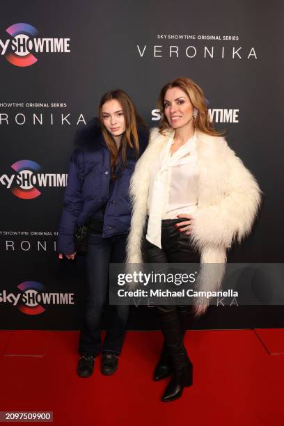 Alexandra Pascalidou attends the exclusive launch of new SkyShowtime Original Series, Veronika, hosted at Bio Fågel Blå Stockholm on March 19, 2024...