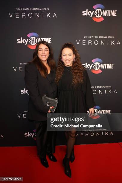 Rebeckah Stensson attends the exclusive launch of new SkyShowtime Original Series, Veronika, hosted at Bio Fågel Blå Stockholm on March 19, 2024 in...