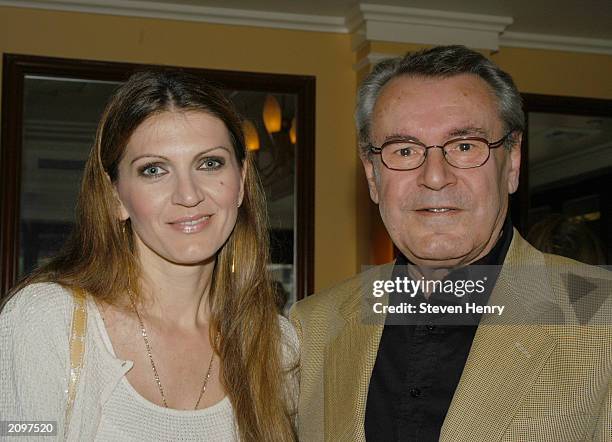 Director Milos Forman and his wife Martina attend the 19th Annual Israel Film Festival June 19, 2003 in New York City.