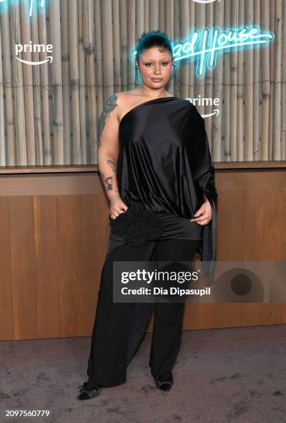 Anya Tisdale attends the "Road House" New York Premiere at Jazz at Lincoln Center on March 19, 2024 in New York City.