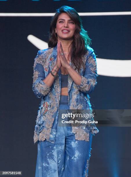 Priyanka Chopra Jonas attends the Prime Video Presents India Showcase on March 19, 2024 in Mumbai, India.