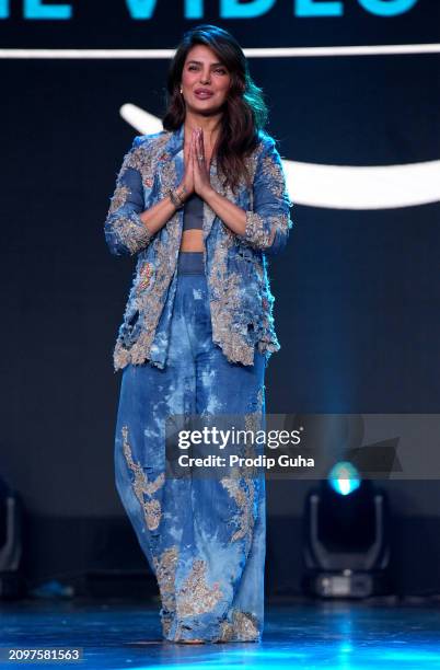 Priyanka Chopra Jonas attends the Prime Video Presents India Showcase on March 19, 2024 in Mumbai, India.