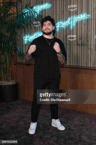 Dillon Danis attends the "Road House" New York Premiere at Jazz at Lincoln Center on March 19, 2024 in New York City.