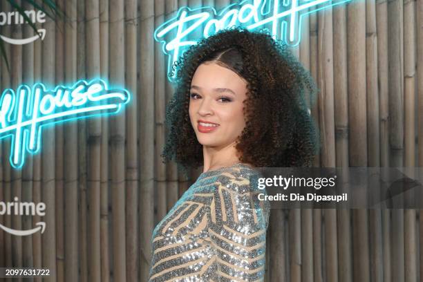 Hannah Love Lanier attends the "Road House" New York Premiere at Jazz at Lincoln Center on March 19, 2024 in New York City.