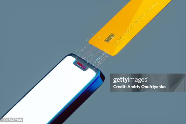 credit cards - brand name mobile payment foto e immagini stock
