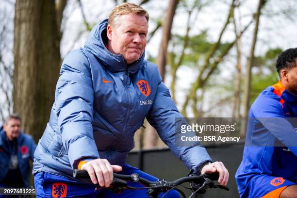 Ronald Koeman of the Netherlands during a Training Session of the Netherlands Men's Football Team at the KNVB Campus on March 21, 2024 in Zeist,...