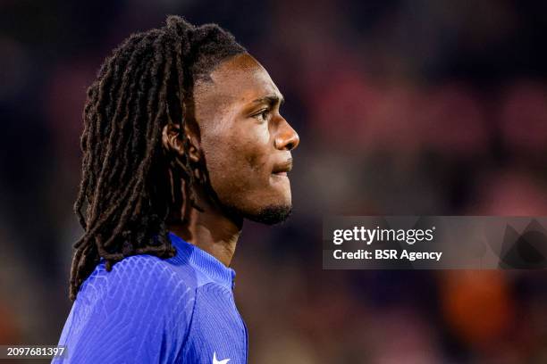 Ibrahim Cissoko of the Netherlands U21 looks on during the U21 International Friendly match between Netherlands U21 and Norway U21 at Goffertstadion...