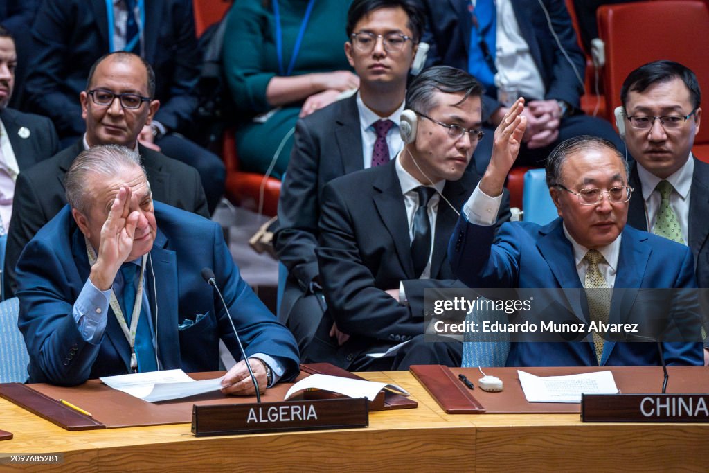 United Nations Security Council Votes On U.S. Ceasefire Resolution For Gaza War