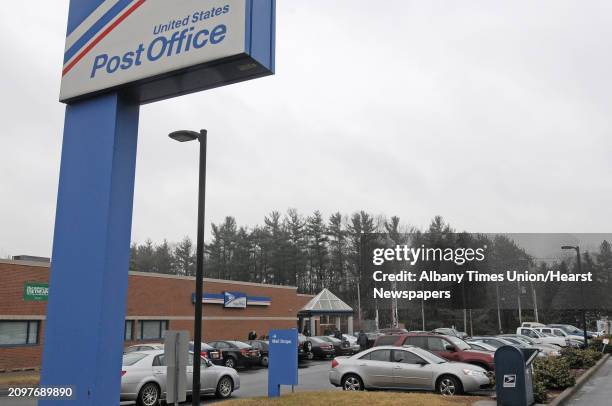 The parking lot is congested at the U.S. Post Office on Watervliet Shaker Road on Monday, Dec. 17, 2012 in Latham, NY. The Monday before Christmas...