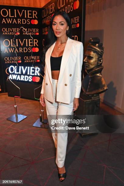 Nicole Scherzinger attends The Olivier Awards 2024 nominees reception at The Londoner Hotel on March 22, 2024 in London, England.