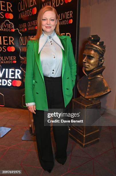 Sarah Snook attends The Olivier Awards 2024 nominees reception at The Londoner Hotel on March 22, 2024 in London, England.