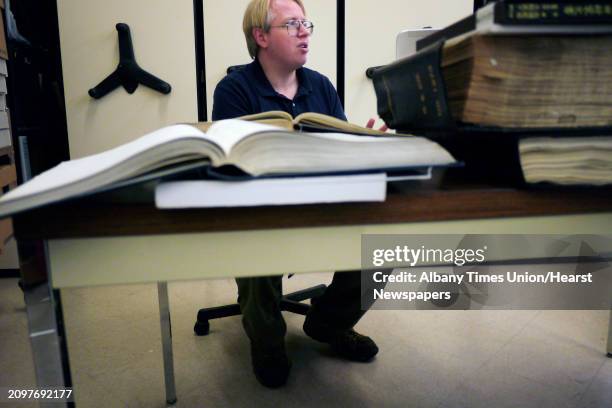 Chris Hunter, curator at the MiSci Museum, talks about Charles Steinmetz on Tuesday, Oct. 8, 2013 in Schenectady, NY. Charles Steinmetz was a GE...