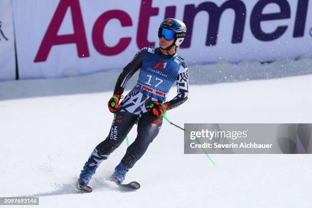 Alice Robinson of New Zealand during the Audi FIS Alpine Ski World Cup Finals - Womens Super G on March 22, 2024 in Saalbach-Hinterglemm, Austria.