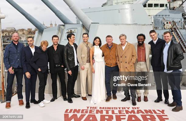 Ivan Atkinson, Mohammed Al Turki, Jerry Bruckheimer, Alex Pettyfer, Henry Golding, Henry Cavill, Eiza Gonzalez, Guy Ritchie, Cary Elwes, Babs...