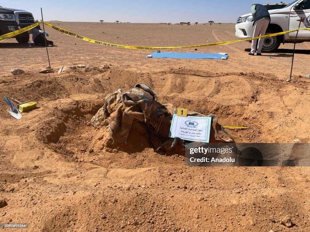 The bodies of 65 irregular migrants are found in a mass grave in Libya