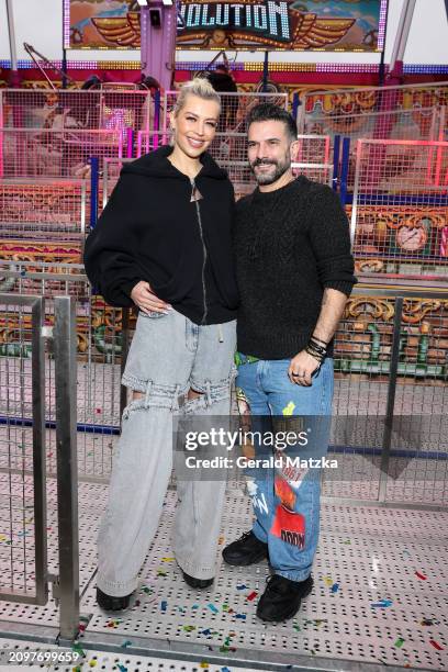 Verena Kerth and Marc Terenzi attend the Hamburg Spring DOM Opening on March 22, 2024 in Hamburg, Germany.