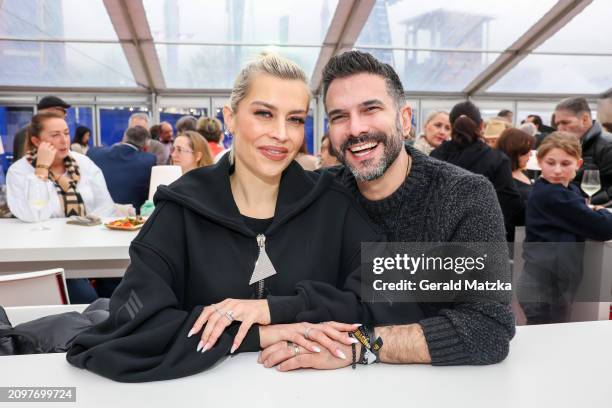 Verena Kerth and Marc Terenzi attend the Hamburg Spring DOM Opening on March 22, 2024 in Hamburg, Germany.