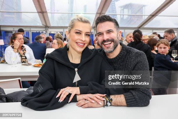 Verena Kerth and Marc Terenzi attend the Hamburg Spring DOM Opening on March 22, 2024 in Hamburg, Germany.