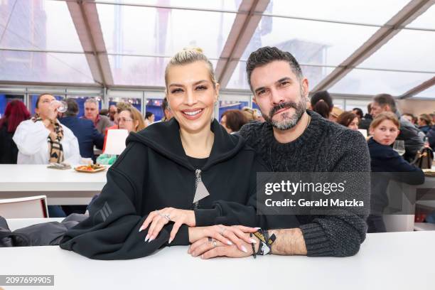 Verena Kerth and Marc Terenzi attend the Hamburg Spring DOM Opening on March 22, 2024 in Hamburg, Germany.