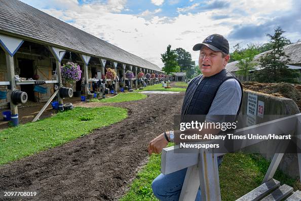 George Weaver Trainer George Weaver speaks to the Times Union at his barn at the ...