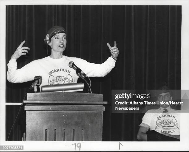 Lisa and Curtis Sliwa, SUNY-Albany. November 28, 1984