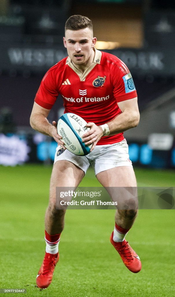 Shane Anderson Rugby Wales , United Kingdom - 22 March 2024; Shane Daly of Munster during ...