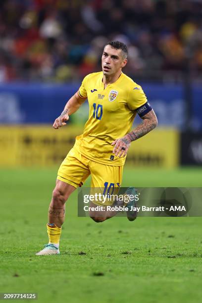 Nicolae Stanciu of Romania during the international friendly match between Romania and Northern Ireland at National Arena on March 22, 2024 in...