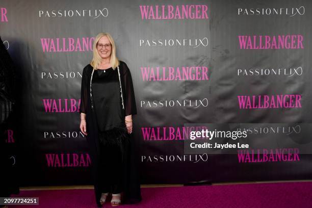 Vanessa Fewings attends the red carpet of Passionflix's Wallbanger Premiere at Passioncon at Hyatt Regency Grand Reserve on March 22, 2024 in San...