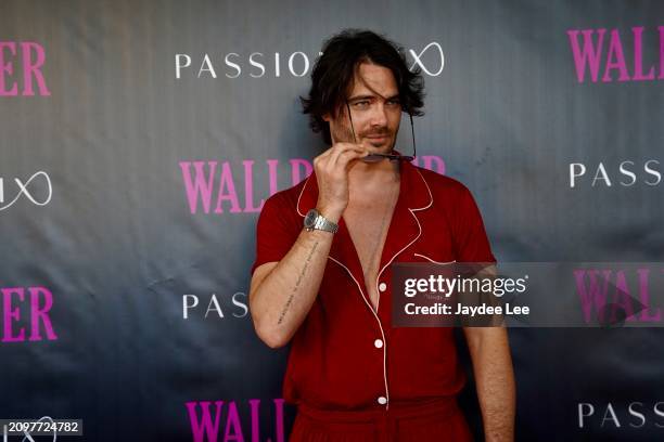 Giulio Berruti attends the red carpet of Passionflix's Wallbanger Premiere at Passioncon at Hyatt Regency Grand Reserve on March 22, 2024 in San...