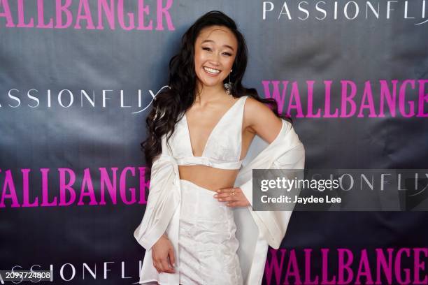 Cathy Ang attends the red carpet of Passionflix's Wallbanger Premiere at Passioncon at Hyatt Regency Grand Reserve on March 22, 2024 in San Juan,...