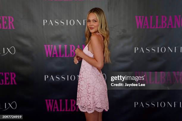 Kelli Berglund attends the red carpet of Passionflix's Wallbanger Premiere at Passioncon at Hyatt Regency Grand Reserve on March 22, 2024 in San...