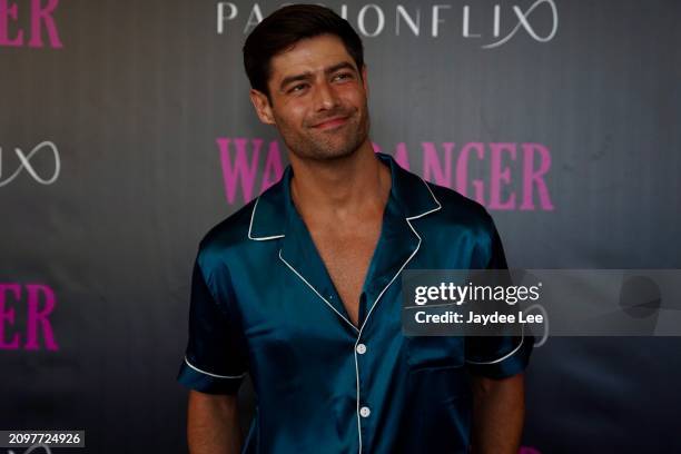 Andrew Rogers attends the red carpet of Passionflix's Wallbanger Premiere at Passioncon at Hyatt Regency Grand Reserve on March 22, 2024 in San Juan,...