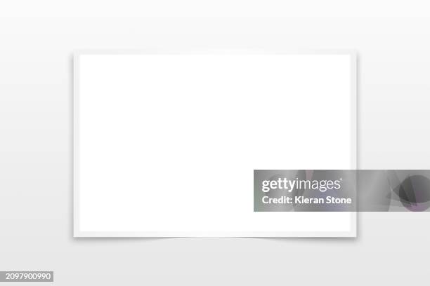 blank photo with border - polaroid frame empty stock pictures, royalty-free photos & images
